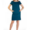 rochie birou, office, casual, turcoaz