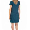 rochie birou, office, casual, turcoaz, spate