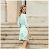 Rochie Birou, verde menta roz