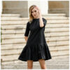 Rochie de zi cu volanase, negru